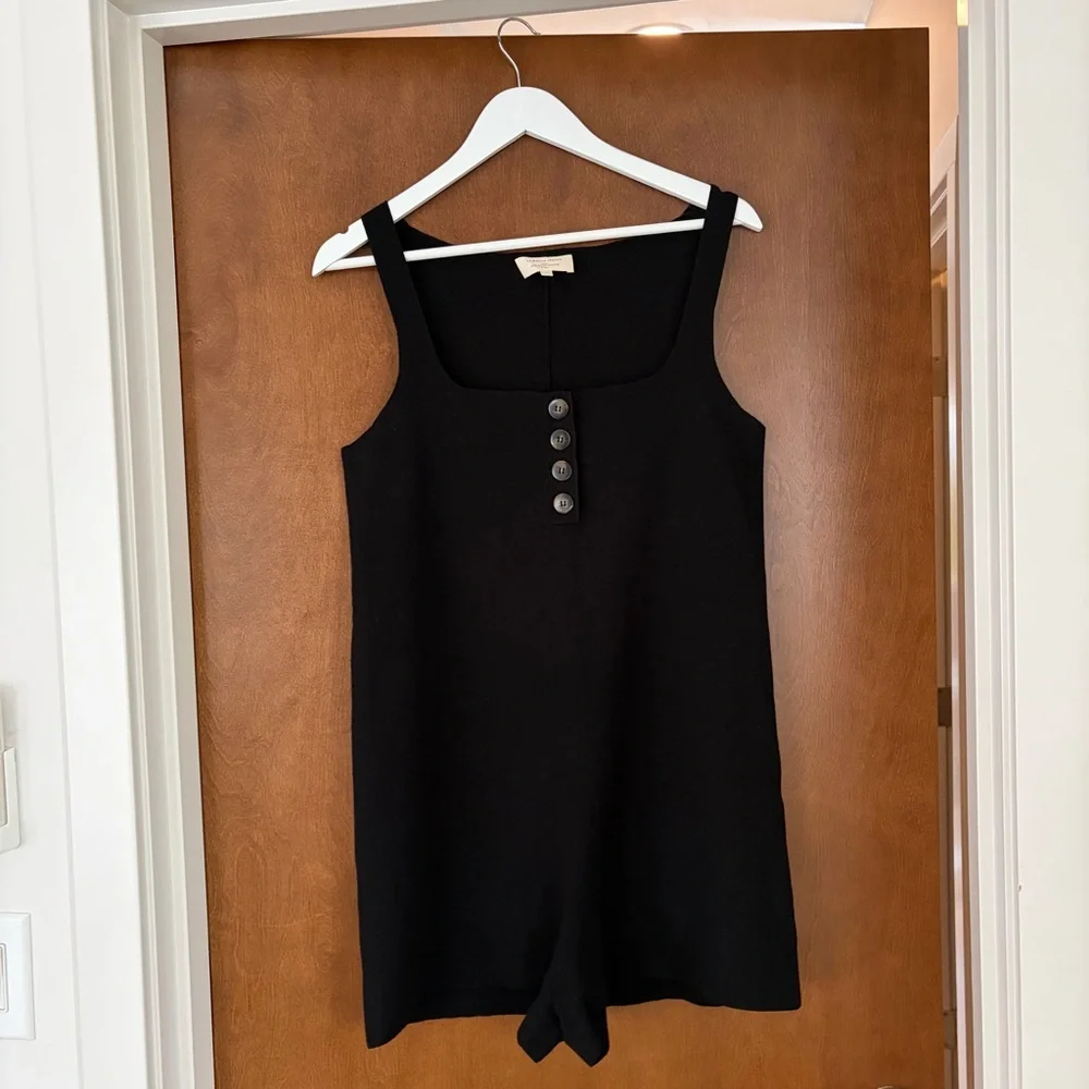 Sezane Liana Jumpsuit Black - Size L - Picture 5 of 9